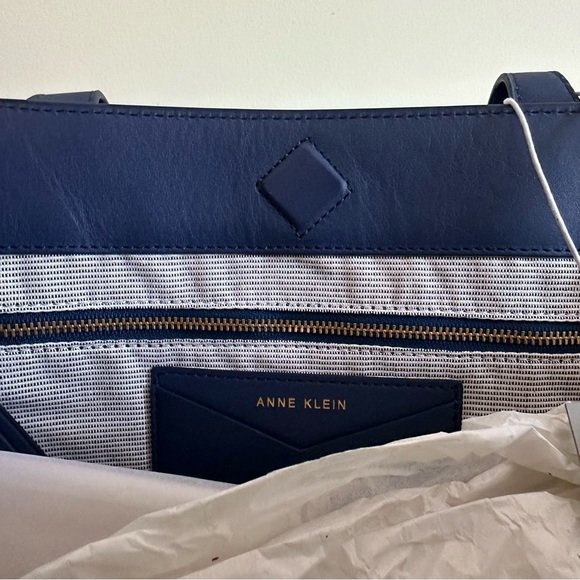 Anne Klein Julia East/West Large Calf Hair and LEATHER Tote - Picture 10 of 13